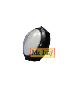 BOTAO 6,3 CONVEXO BRANCO COM LED