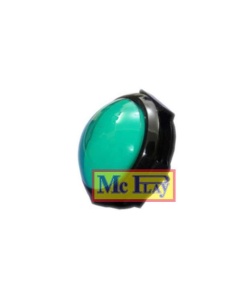 BOTAO 6,3 CONVEXO VERDE COM LED