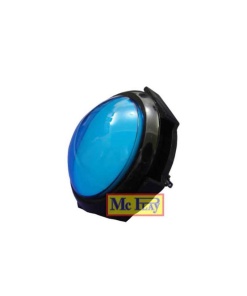 Botão Arcade Convexo 9,8cm Azul com LED para Fliperama