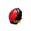 Botão Arcade Convexo 9,8cm Vermelho com LED para Fliperama
